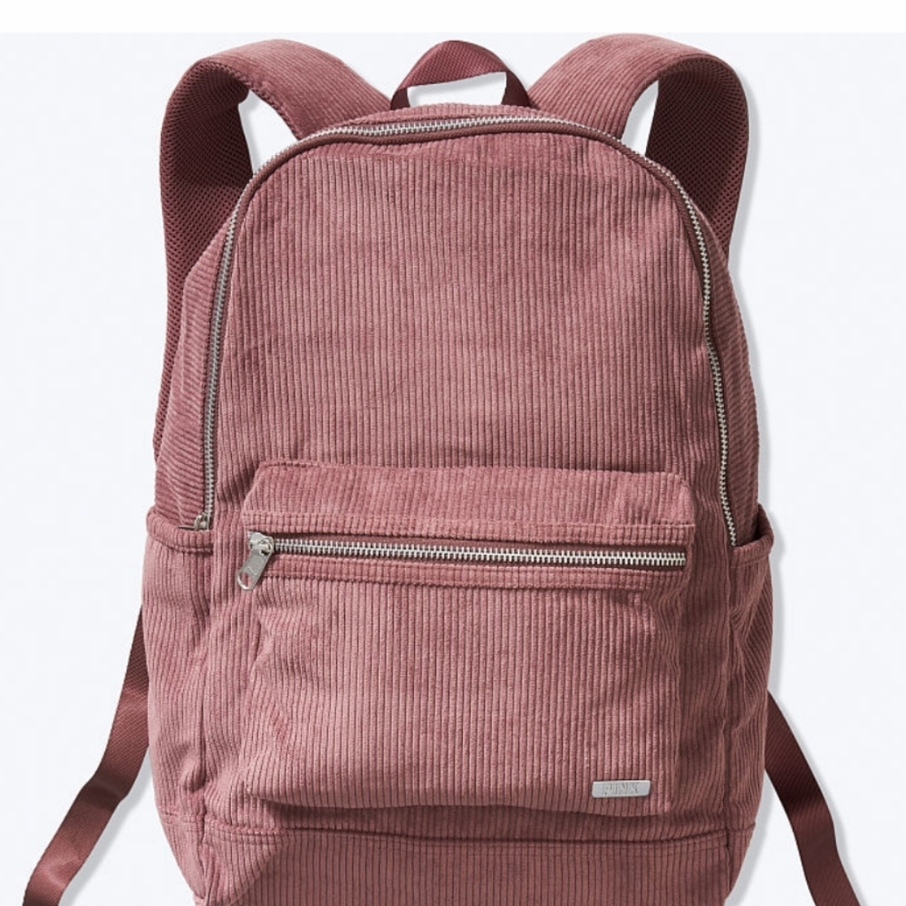 PINK (VICTORIAS SECRET) CORDUROY BACKPACK